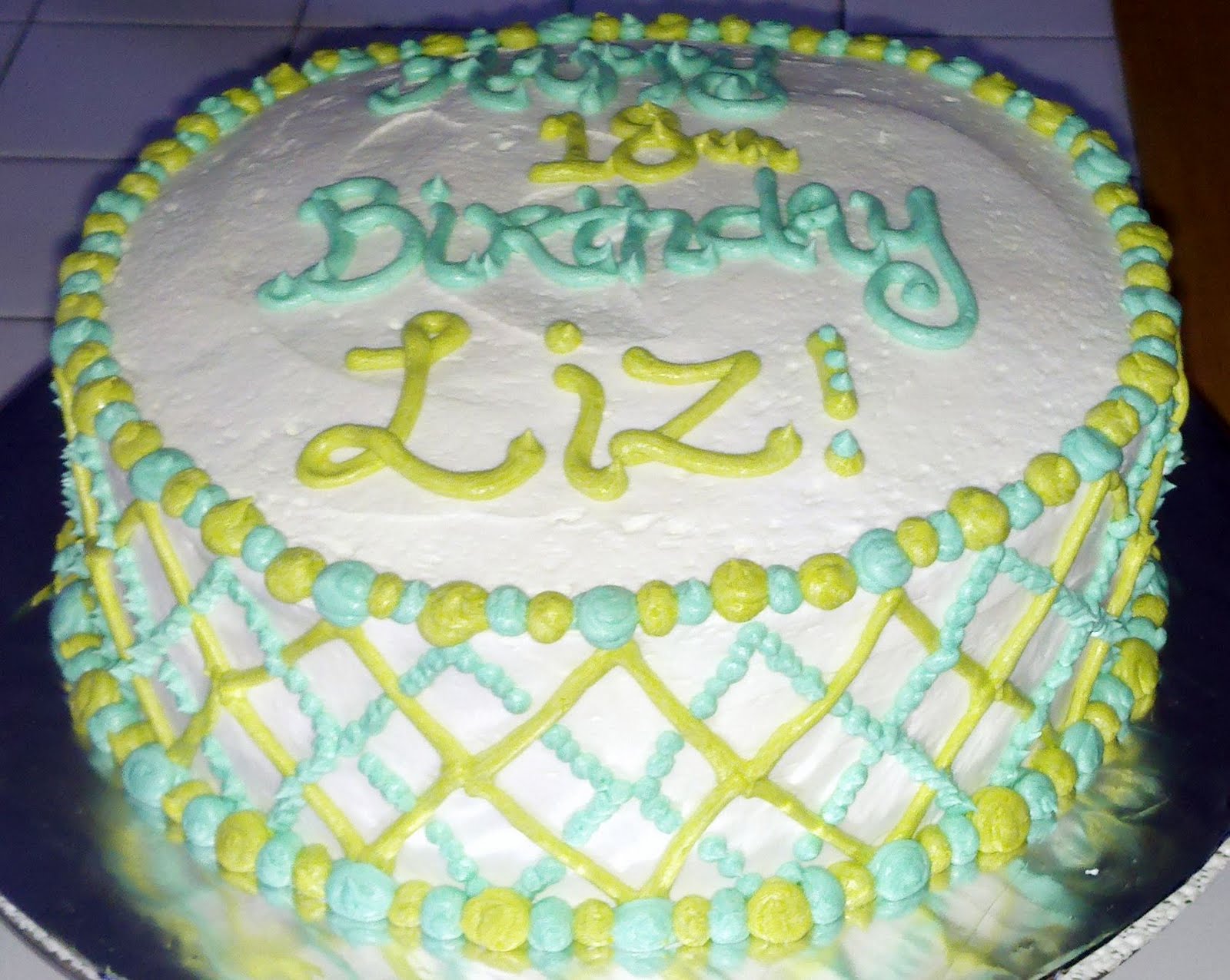 Happy Birthday Liz Cake