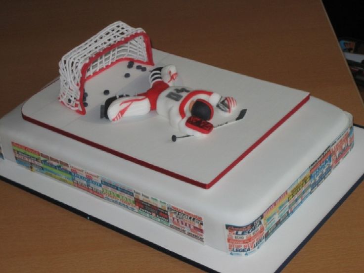 Hockey Goalie Cake