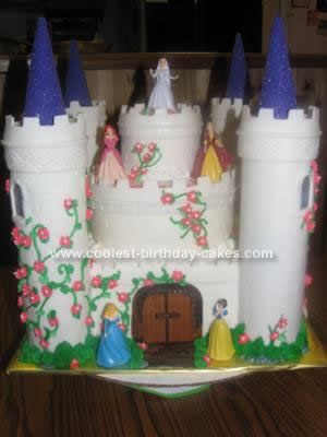 Homemade Princess Castle Cake