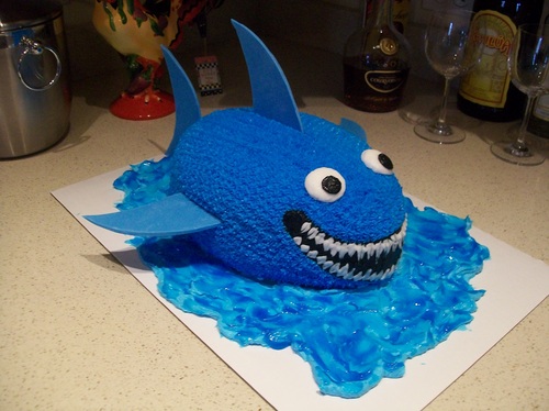 Homemade Shark Cake