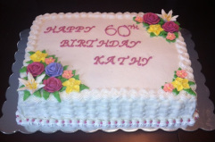 Kathy Happy 60th Birthday Cake