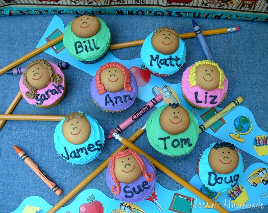 Kids Back to School Cupcake Ideas