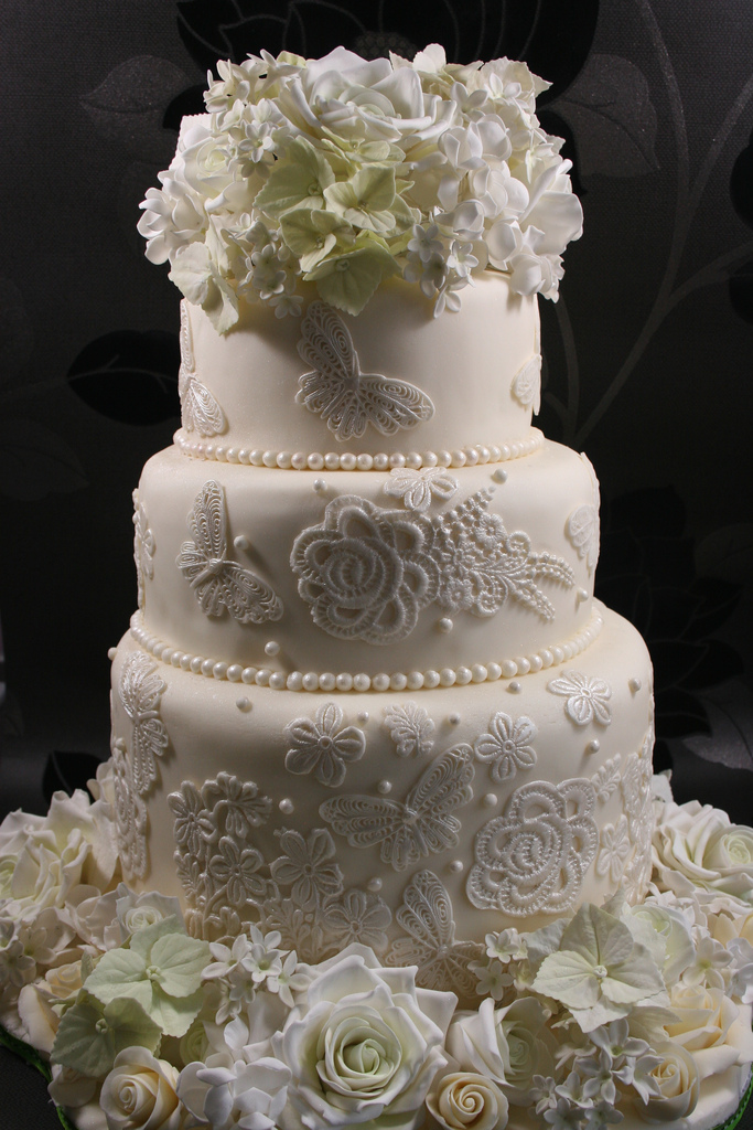 Lace Wedding Cake