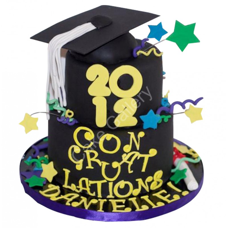 Layered Graduation Cakes