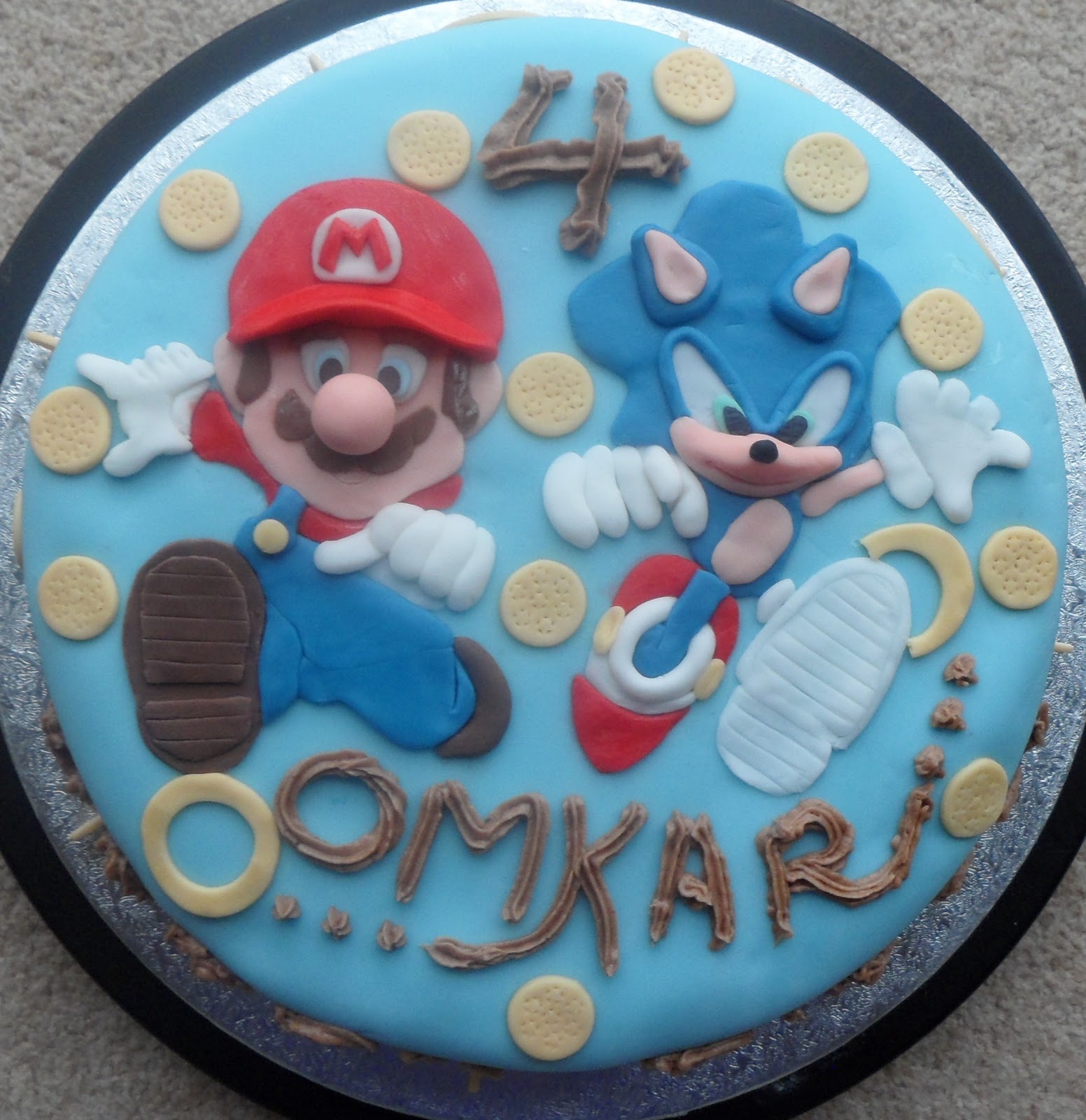 Mario and Sonic Cake