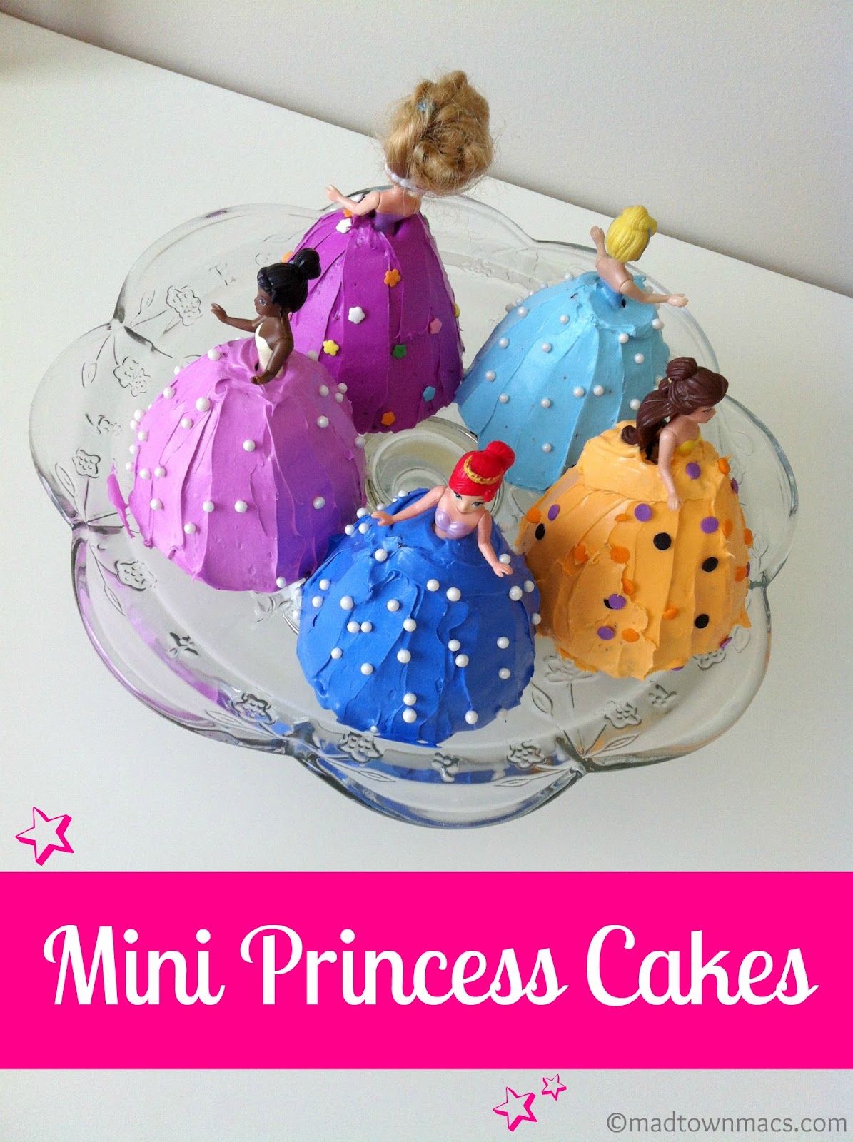 Mini Princess Birthday Cakes