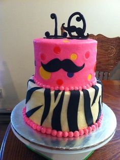 Mustache Birthday Cake Ideas