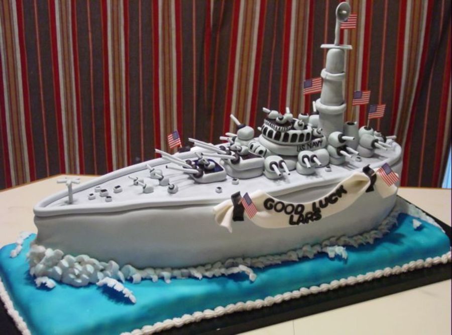 Navy Battleship Cake