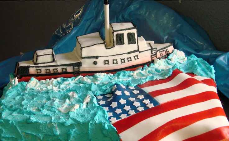 Navy Birthday Cake