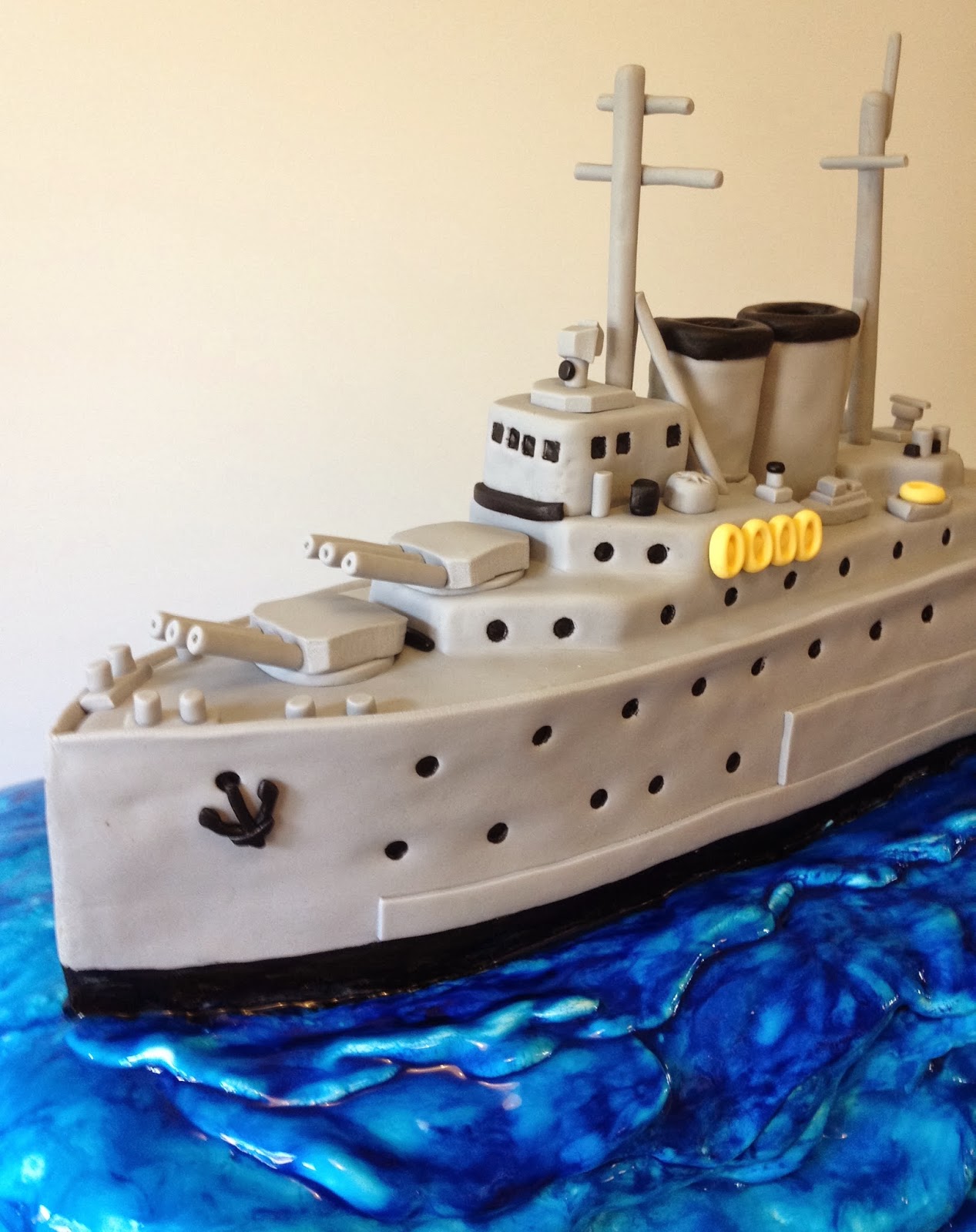 Navy Ship Birthday Cake