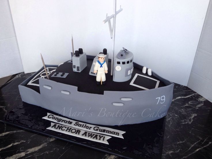 Navy Ship Birthday Cake