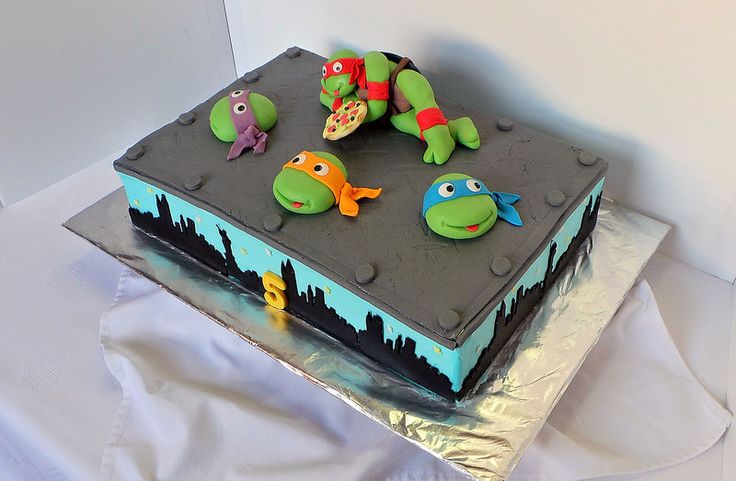 Ninja Turtles Sheet Birthday Cake