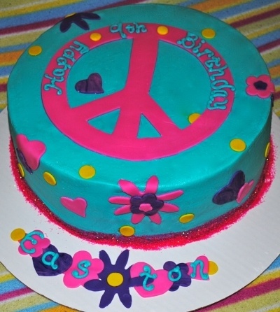 12 Photos of 24th Birthday Cakes Peace Sign