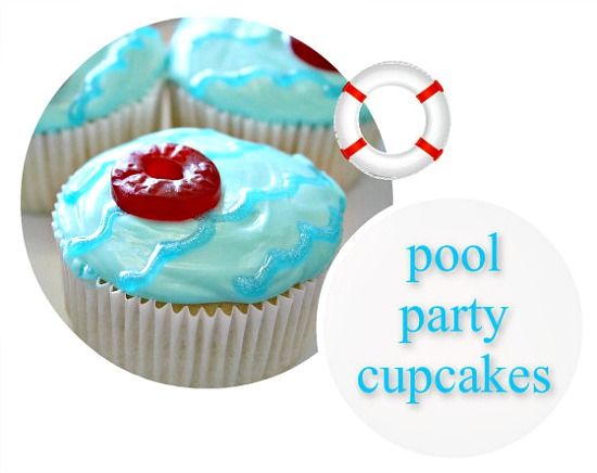 Pool Party Cupcakes