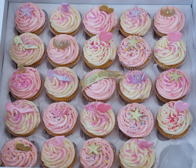 Princess Birthday Cupcakes