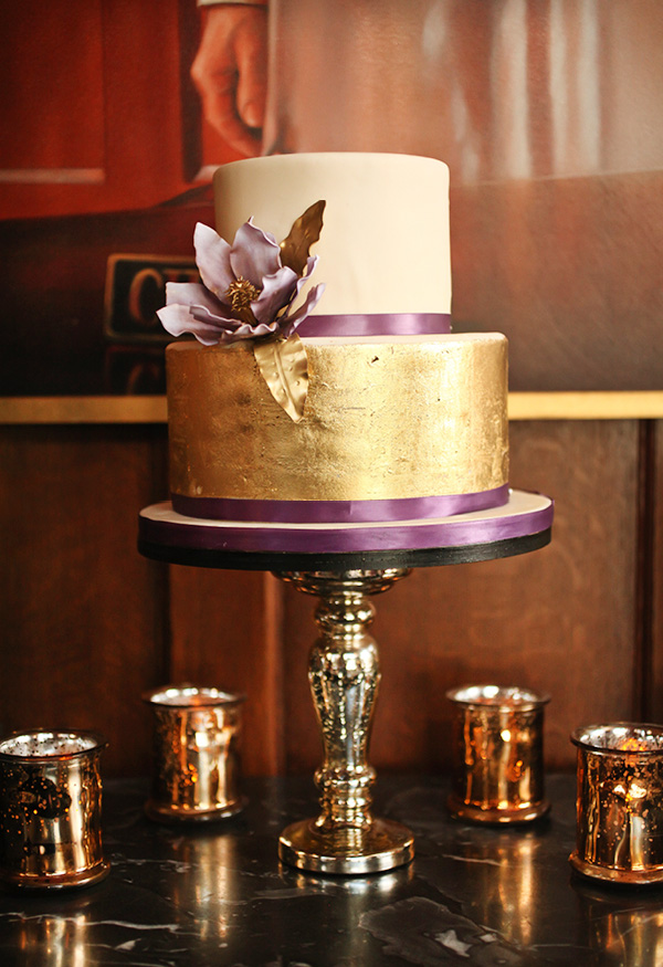 Purple and Gold 30th Birthday Cakes