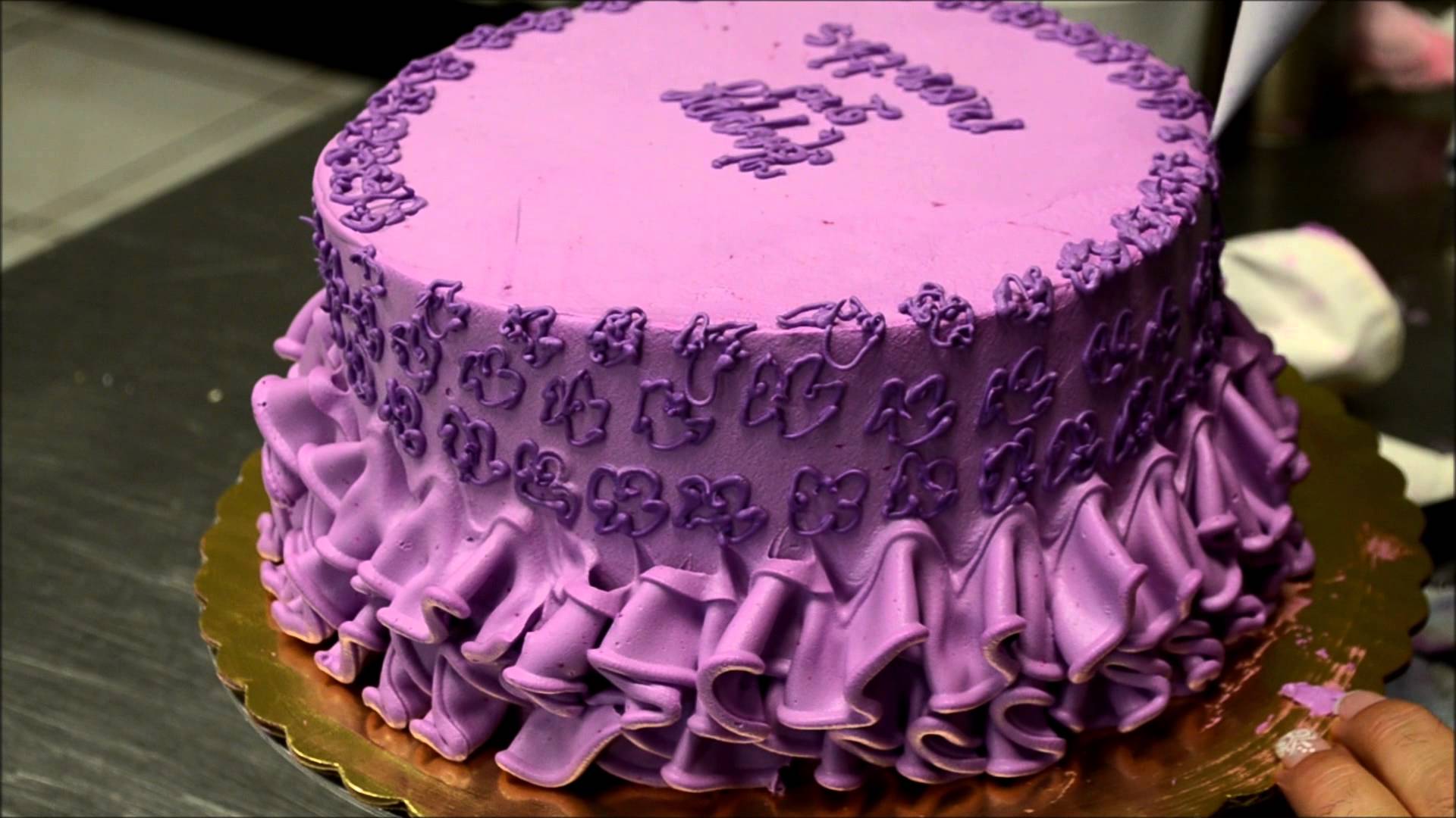 Purple Birthday Cake