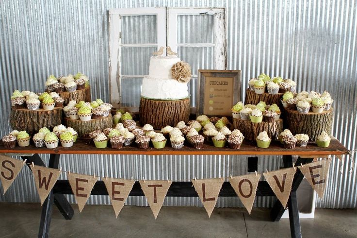 Rustic Wedding Cake Table Ideas