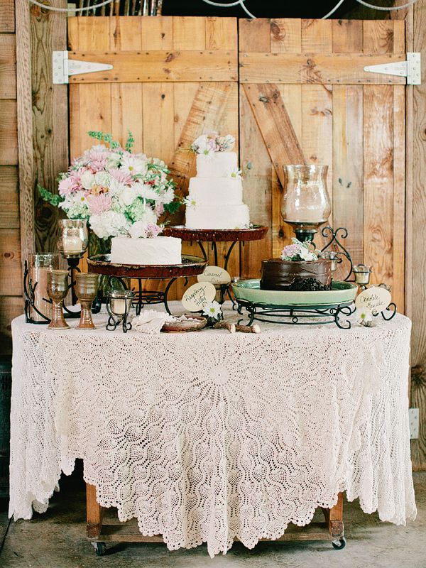 Rustic Wedding Cake Table Ideas