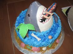 Shark Birthday Cake