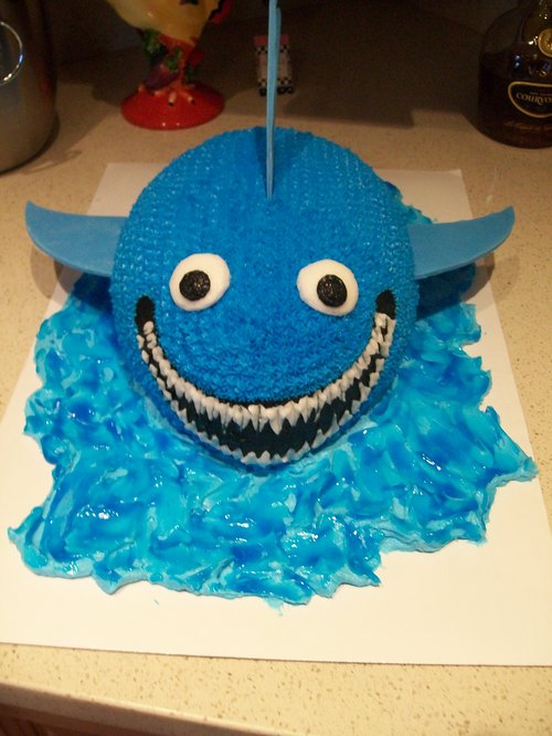 Shark Birthday Cake