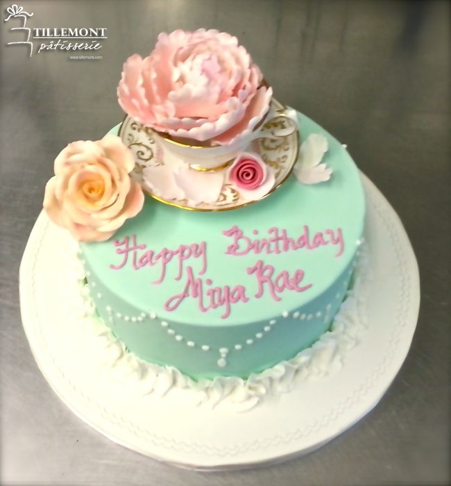 Single Tier Birthday Cake