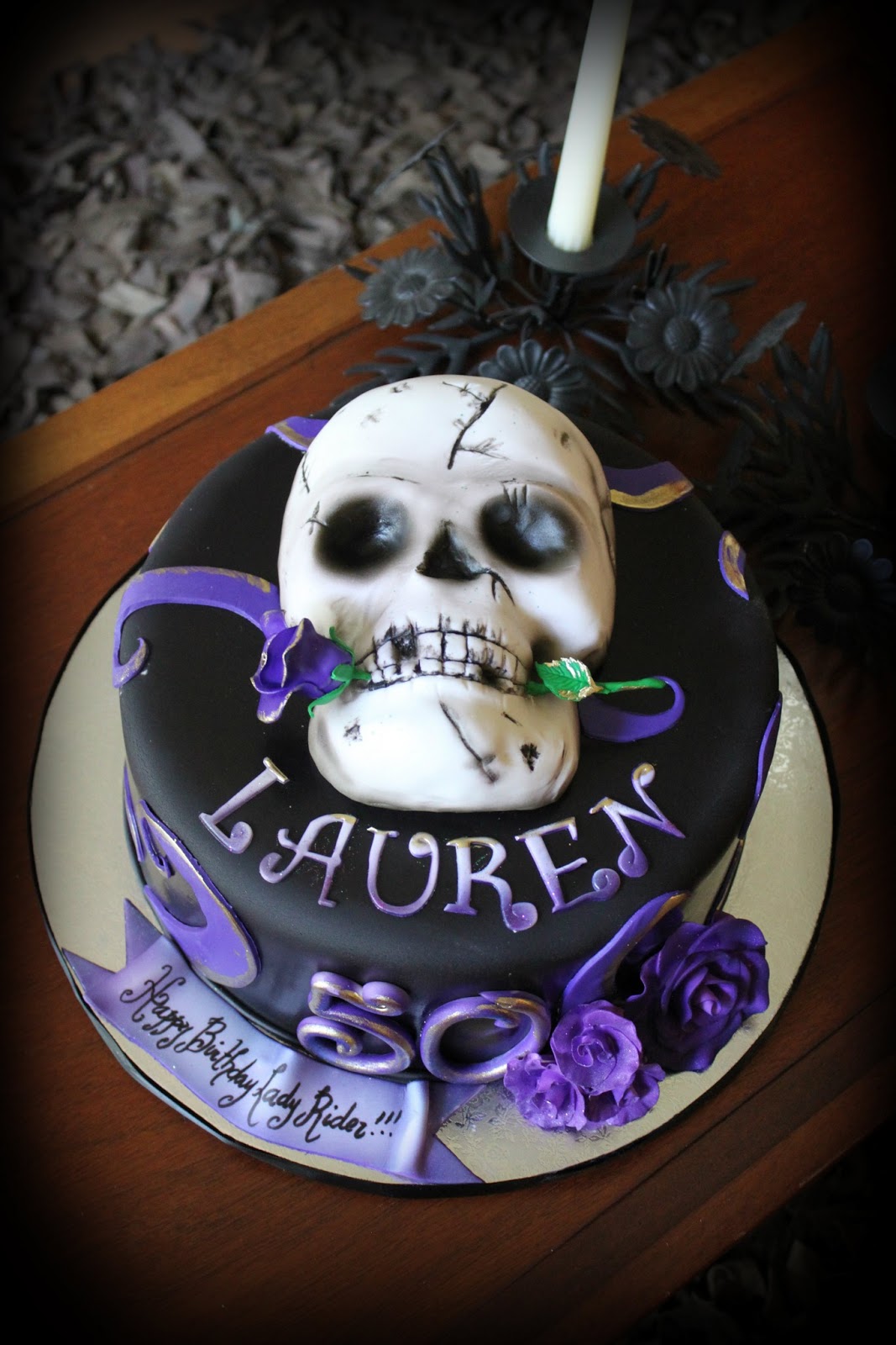 Skull Birthday Cake