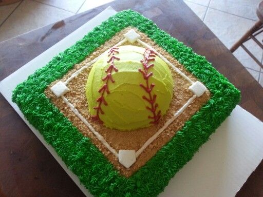 Softball Birthday Cake Ideas