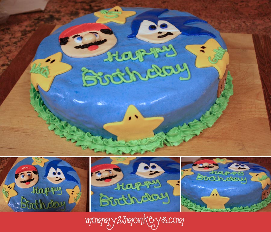 Sonic Birthday Cake