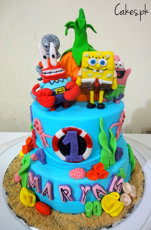 7 Photos of Spongebob Birthday Cakes Order