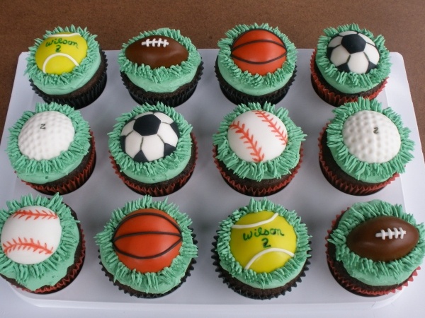 Sports Cupcake Cake Ideas