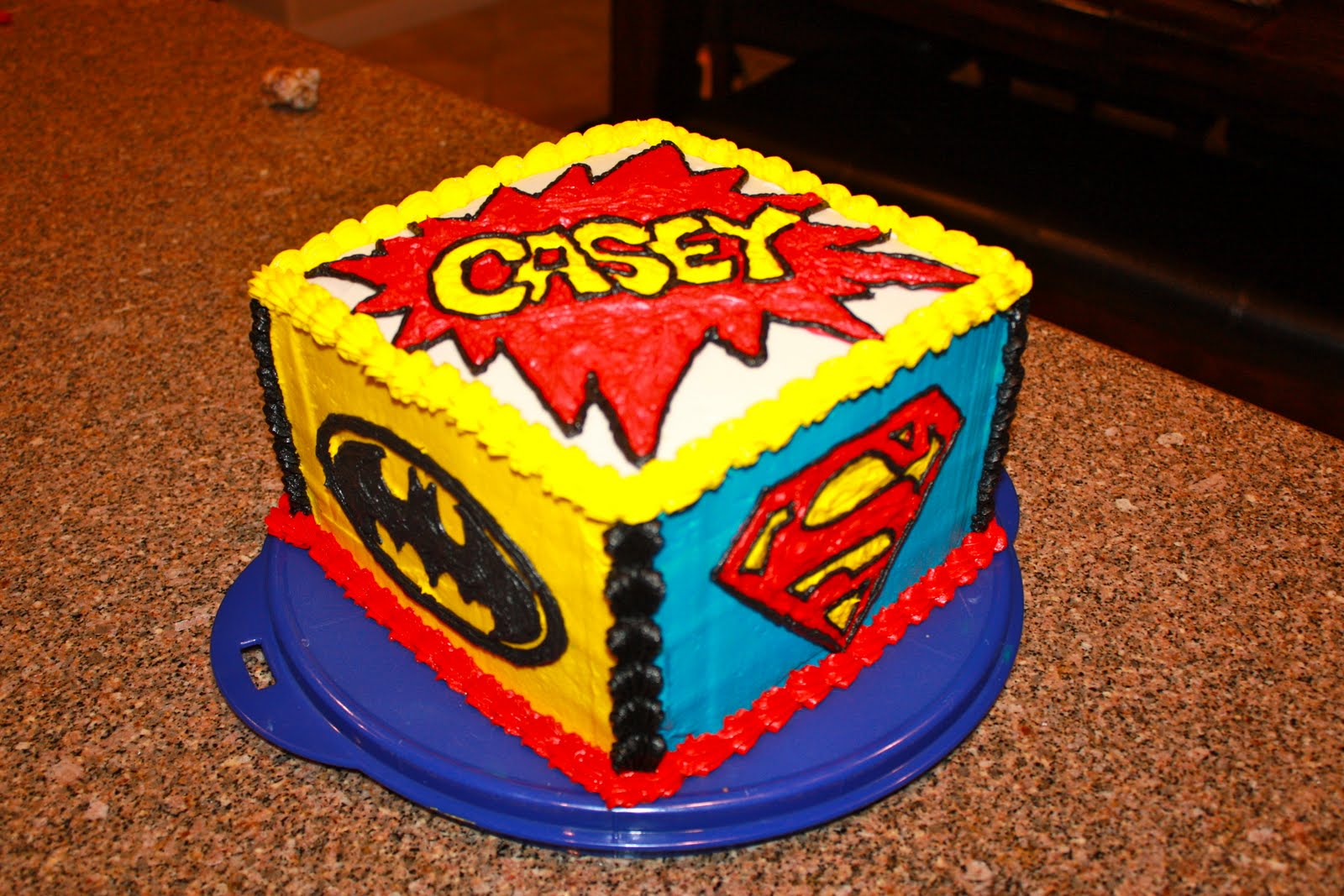 Superhero Birthday Cake Idea