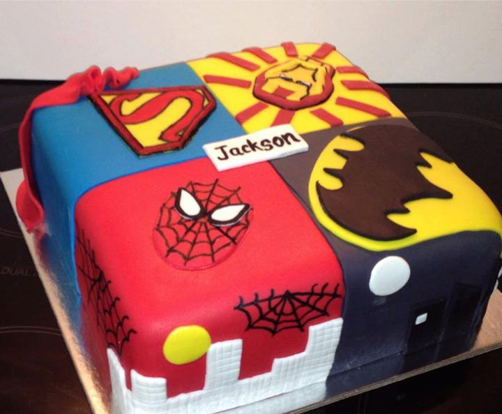 Superhero Birthday Cake