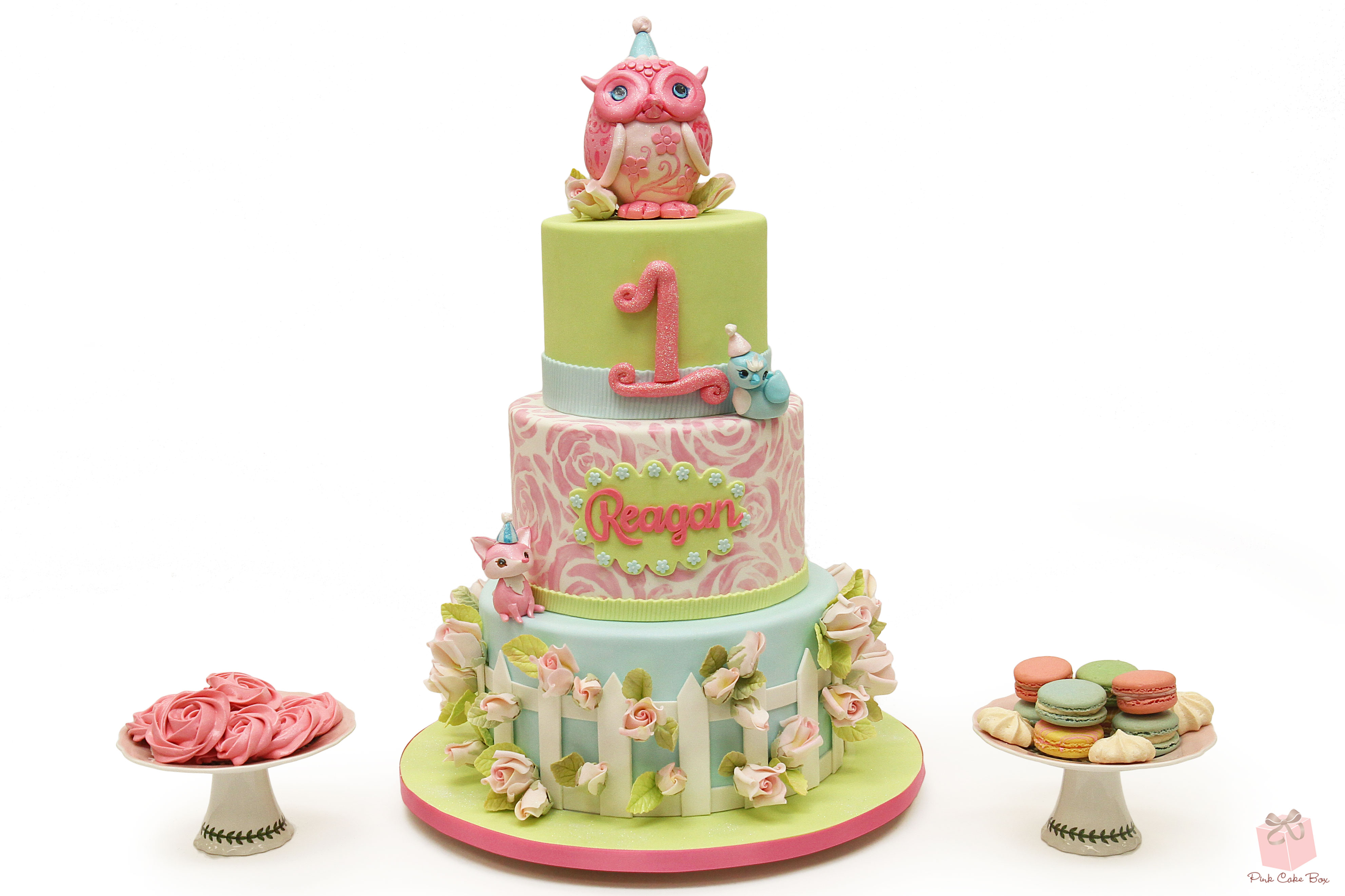 Woodland First Birthday Cake