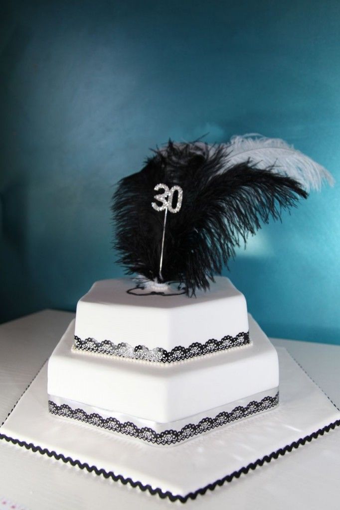 1920s Themed Birthday Cake