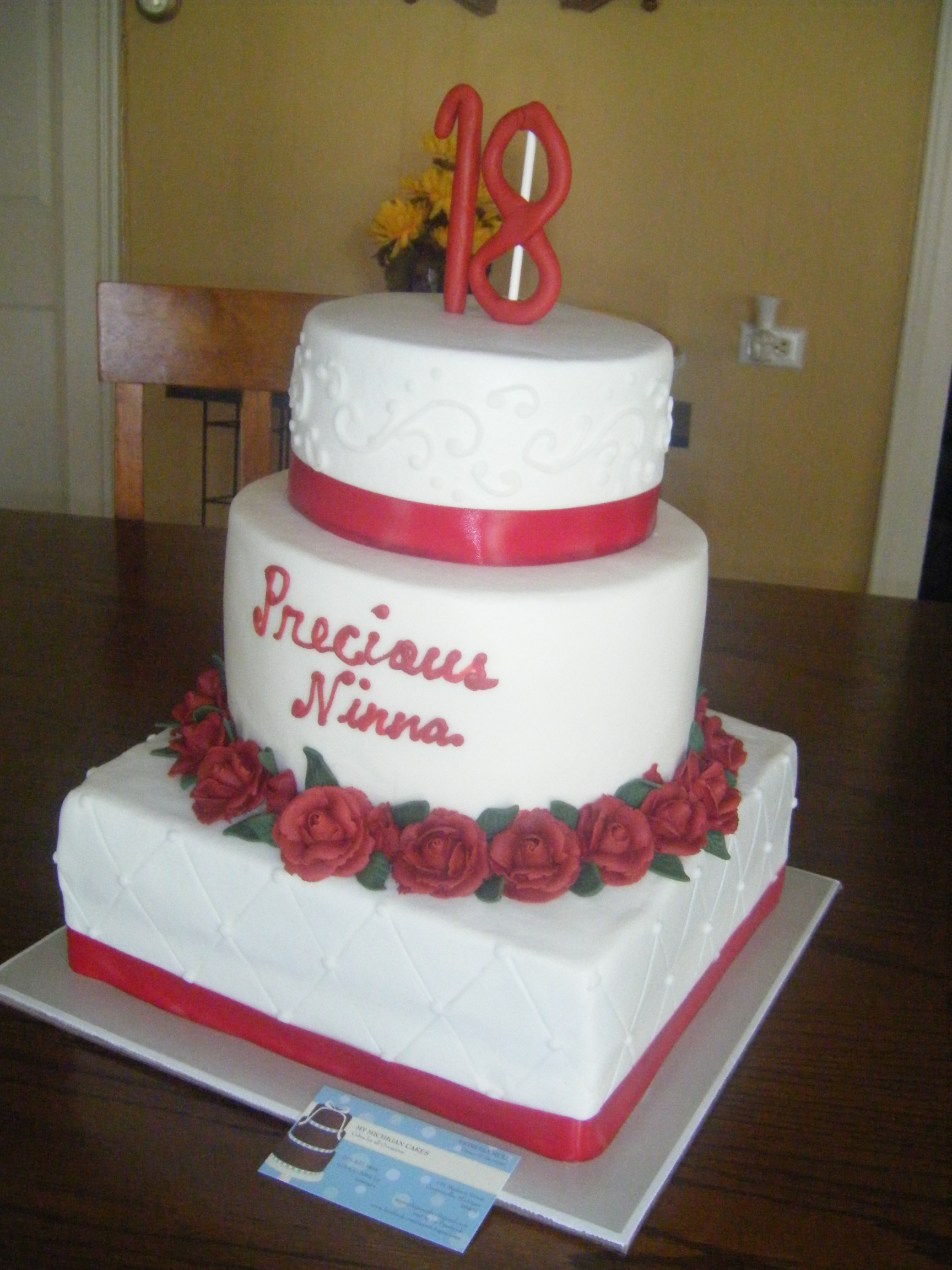 3 Tiered Birthday Cake