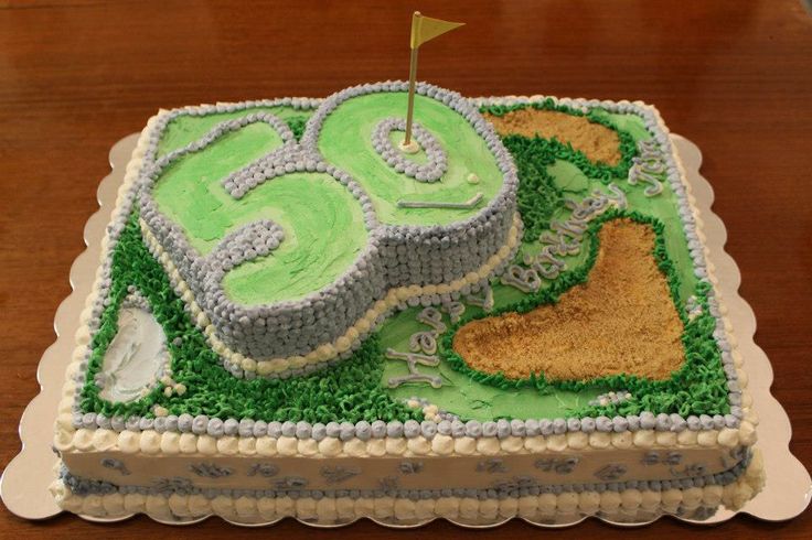 50th Birthday Golf Cake