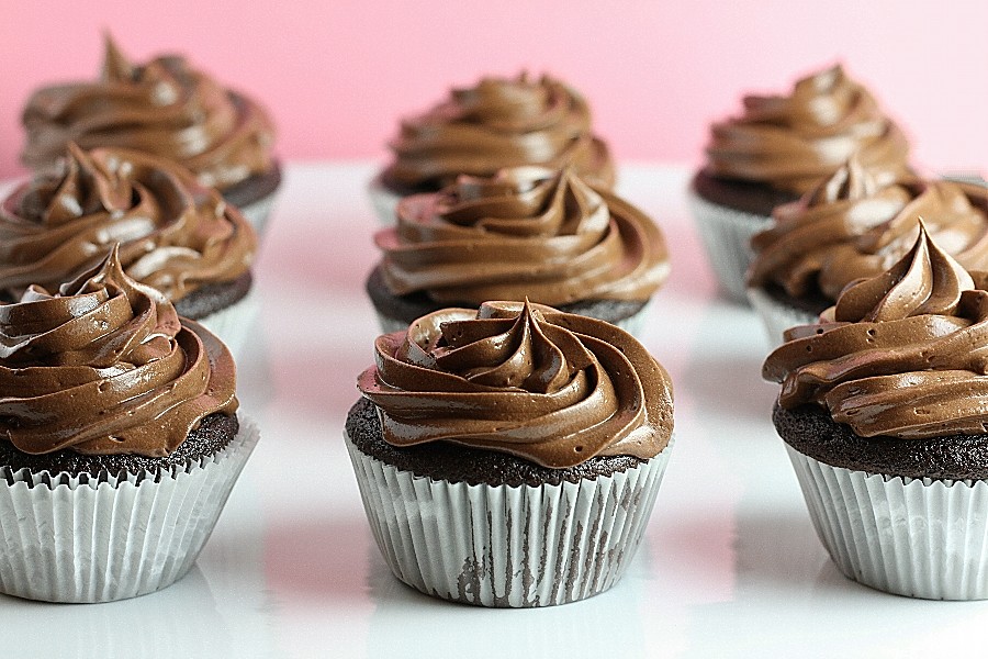 Chocolate Cupcakes with Ganache Filling Recipe