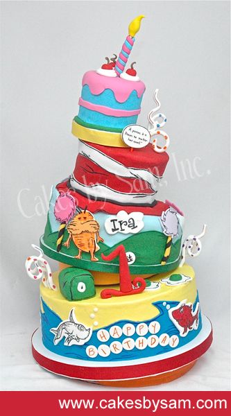 Dr. Suess Birthday Cake