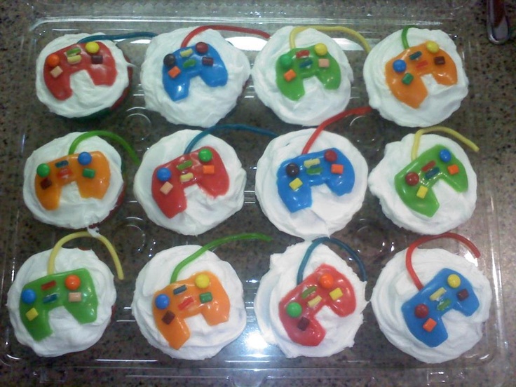 Game Controller Cupcake Cake