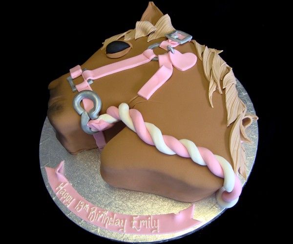 Girls Horse Birthday Cake