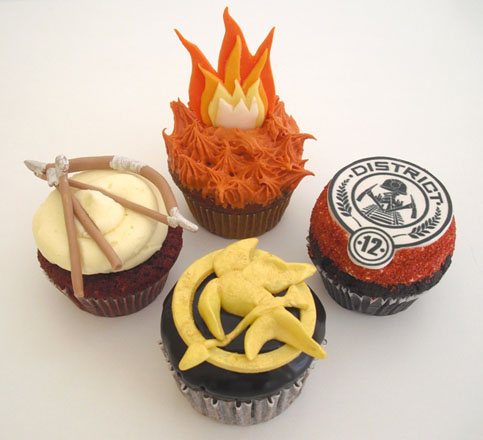 Hunger Games Themed Cupcakes