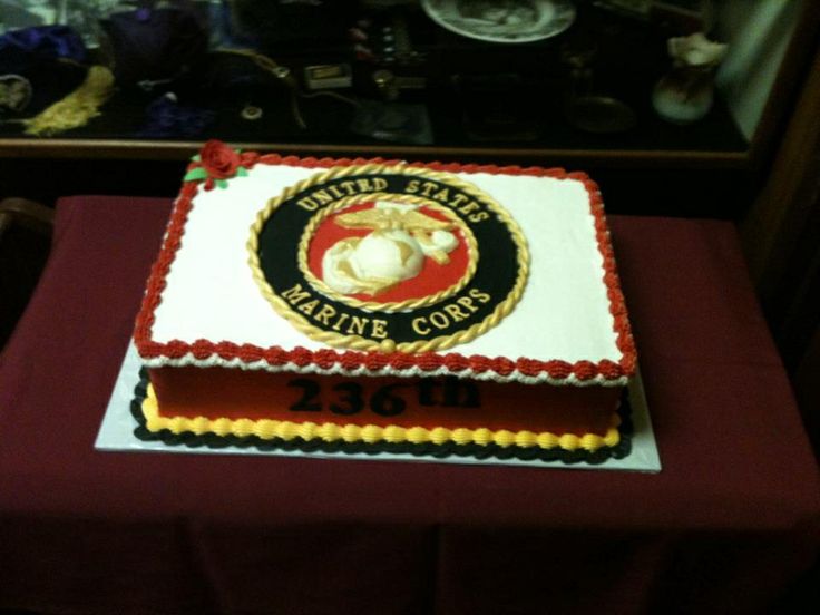 Marine Corps Birthday Cake