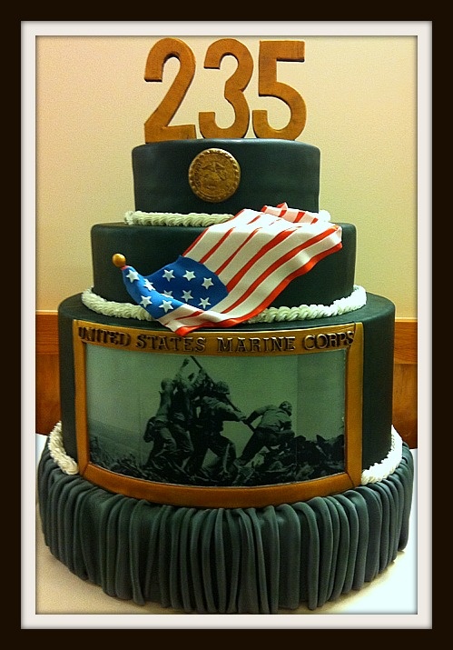 Marine Corps Birthday Cake