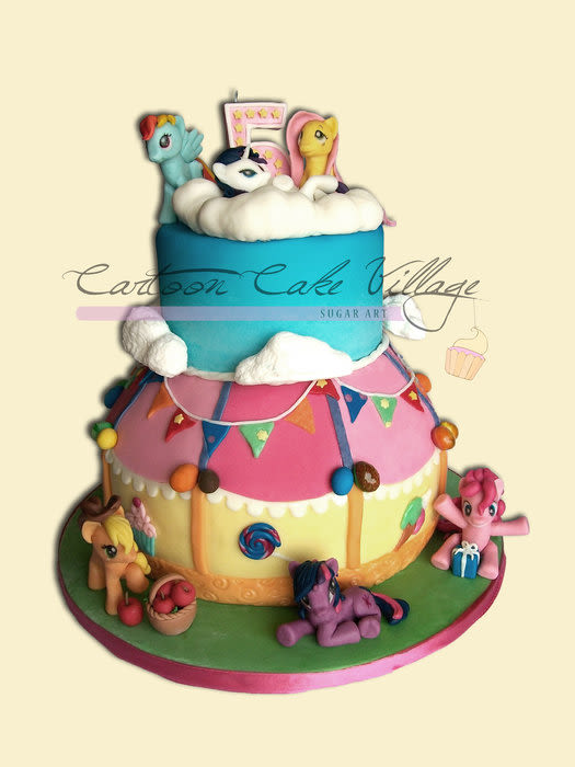 6 Photos of My Little Pony Friendship Magic Birthday Cakes