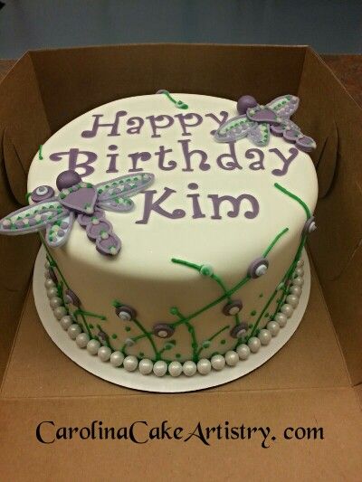 Purple and Green Birthday Cakes