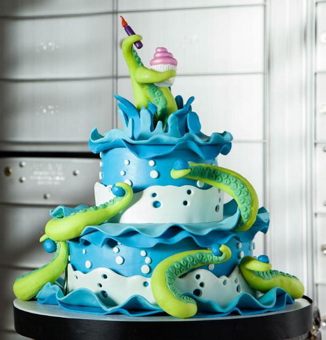 Sea Creature Fondant Cake