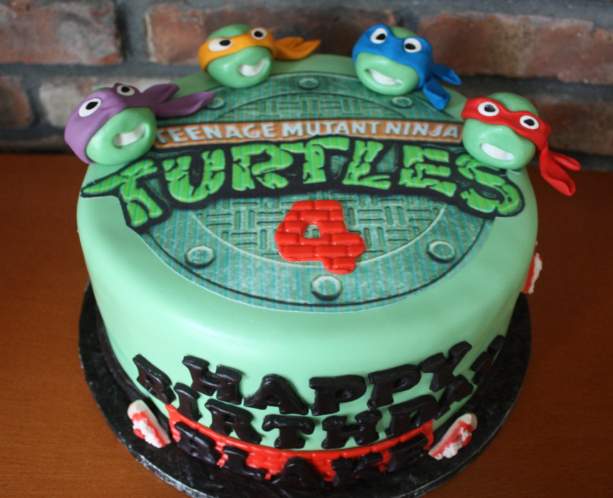 Teenage Mutant Ninja Turtles Birthday Cake