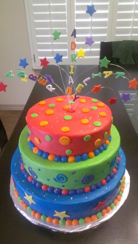 Three Tier Birthday Cake