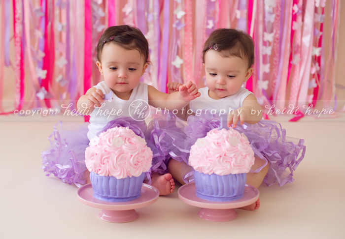 Twin Girls First Birthday Cakes